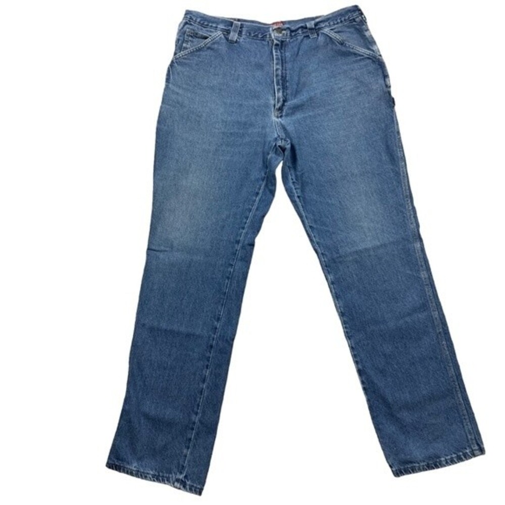 ELY CATTLEMEN CARPENTER STRAIGHT LEG BLUE JEANS SIZE 38